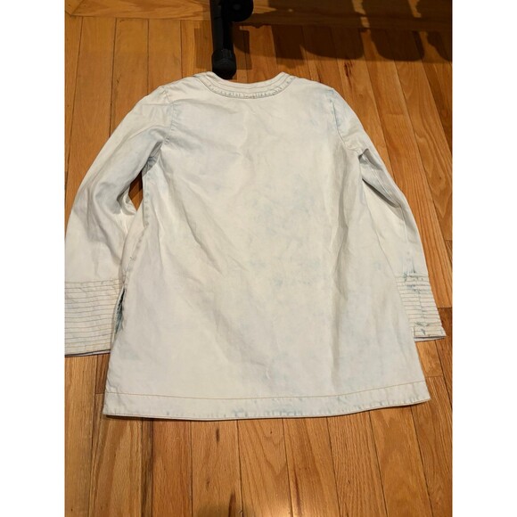 Free People Dreaming Of Denim Cloud Wash Tunic Size Large - Picture 7 of 8